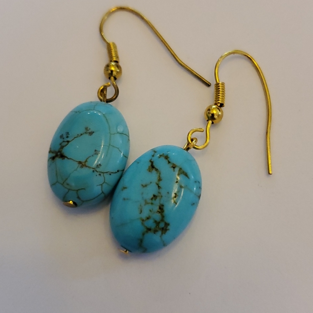 Handmade Turquoise Jasper Natural Stone Necklace - Picture 12 of 12